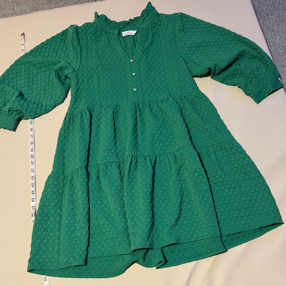 Nursing Mint Green Textured Baby-Doll Dress